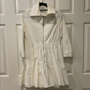White Zip-Up Dress
